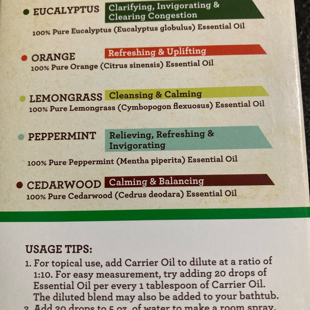 Essential Oil 6-Pack - Multicolor - Picture 4 of 4
